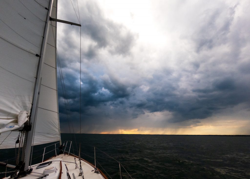 Sailing storm clouds