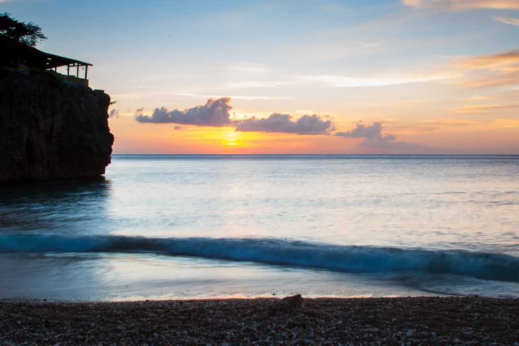 Sunset Curacao long exposure